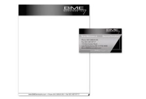 Letterhead, business card Sample for BME Services